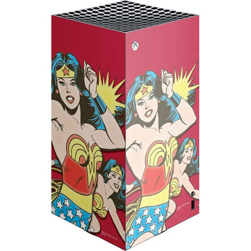 DC Comics Wonder Woman Vintage Action pose XBox Series X Digital Edition Console Skin